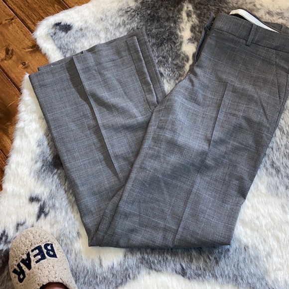 Theory Emery Spring Cheque Dress Pants 6 x 34L - Picture 4 of 7